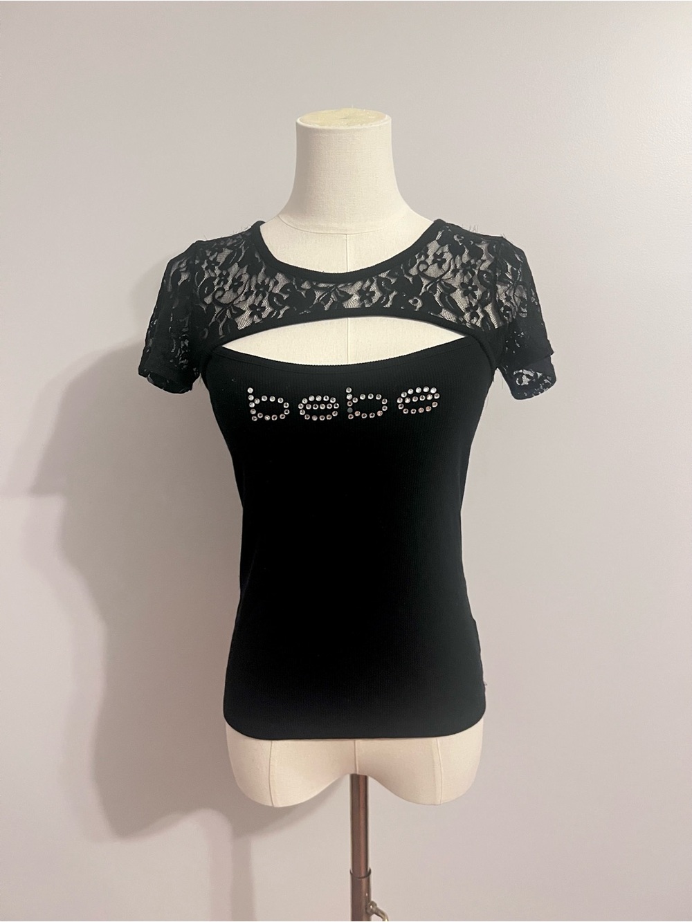 Black Lace BeBe Top